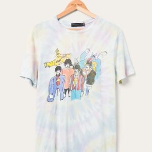 THE BEATLES YELLOW SUB TIE DYE VINTAGE TEE